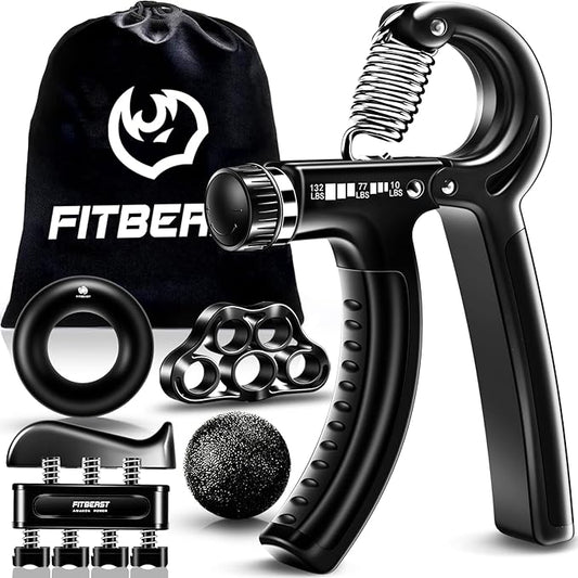 Grip Strengthener Forearm Strengthener Hand Grips Strengthener Kit - 5 Pack Adjustable Resistance